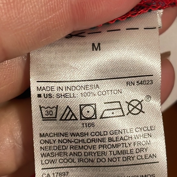 •OLD NAVY•RED PLAID "TUNIC SHIRT" BUTTON UP COLLARED BLOUSE SIZE MEDIUM - Picture 5 of 9